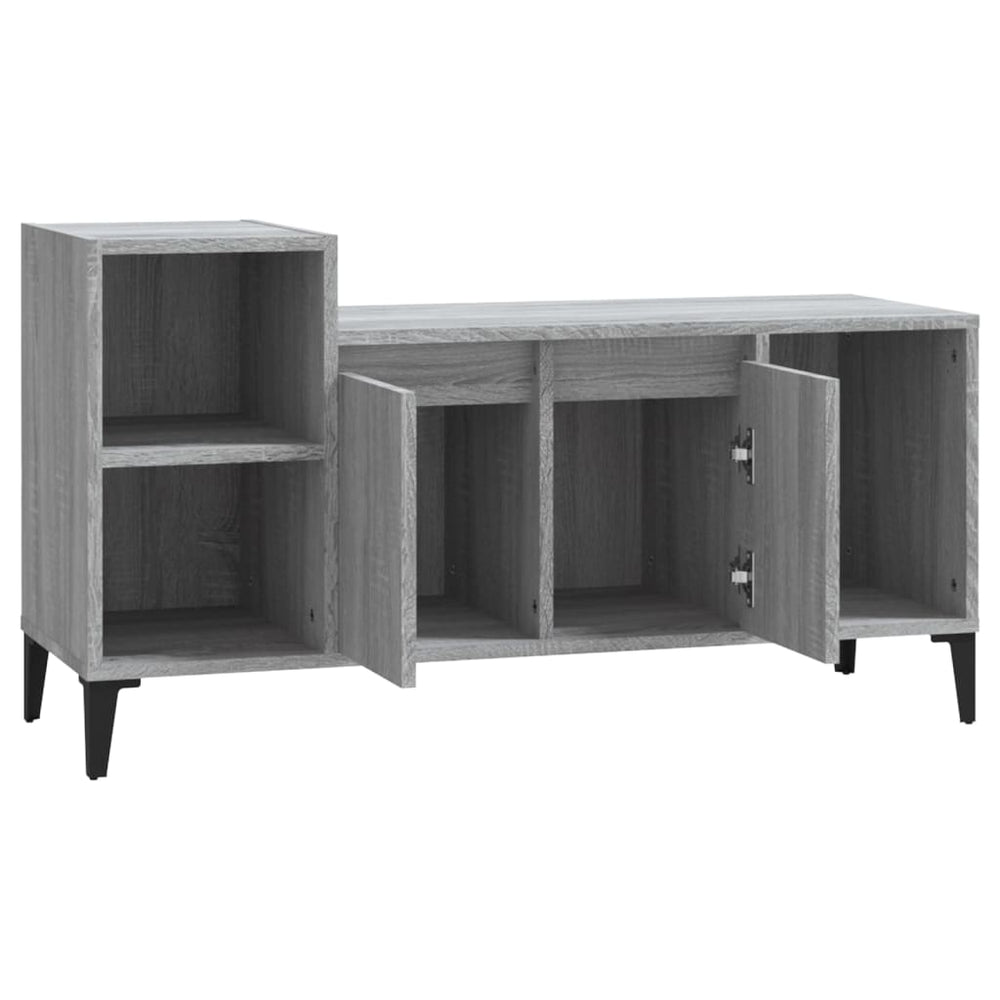 Tv-meubel 100x35x55 cm bewerkt hout grijs sonoma eikenkleurig MeubelReus