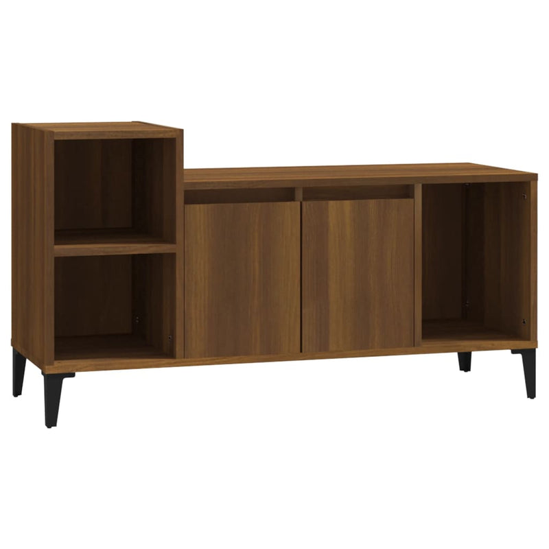 Tv-meubel 100x35x55 cm bewerkt hout bruin eikenkleur MeubelReus