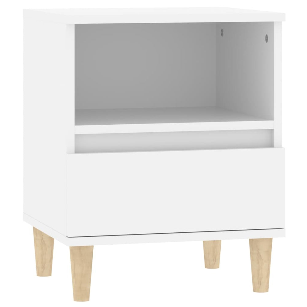 Nachtkastjes 2 st 40x35x50 cm wit MeubelReus