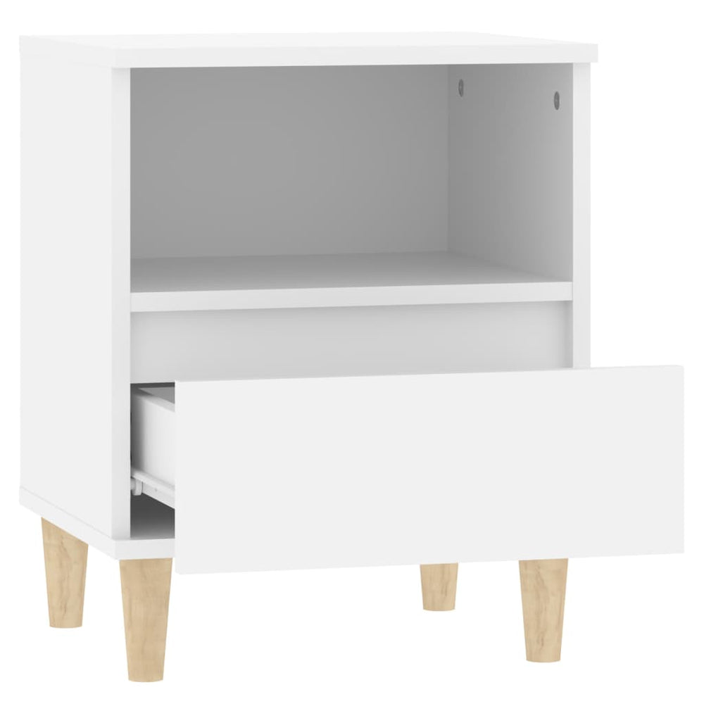 Nachtkastjes 2 st 40x35x50 cm wit MeubelReus