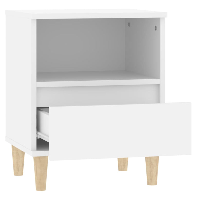 Nachtkastjes 2 st 40x35x50 cm wit MeubelReus