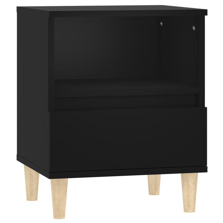 Nachtkastjes 2 st 40x35x50 cm zwart MeubelReus