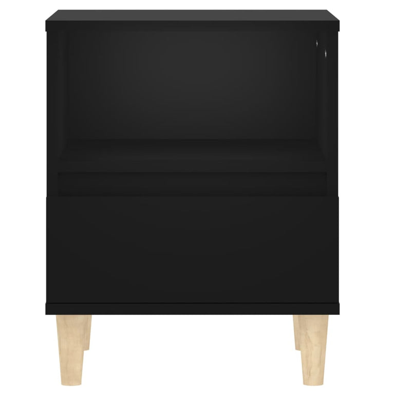 Nachtkastjes 2 st 40x35x50 cm zwart MeubelReus