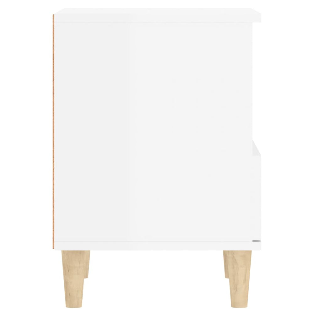 Nachtkastjes 2 st 40x35x50 cm hoogglans wit MeubelReus