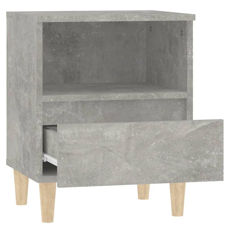 Nachtkastjes 2 st 40x35x50 cm betongrijs MeubelReus