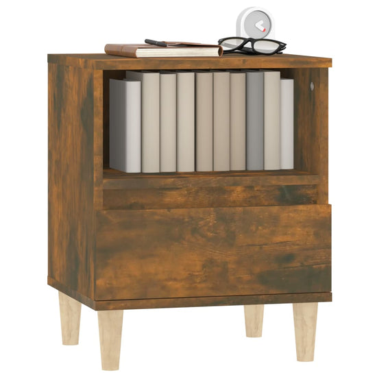 Nachtkastjes 2 st 40x35x50 cm gerookt eikenkleurig MeubelReus