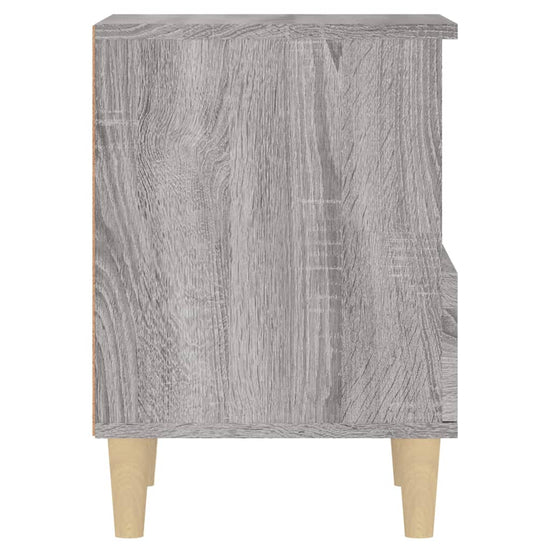 Nachtkastje 40x35x50 cm grijs sonoma eikenkleurig MeubelReus