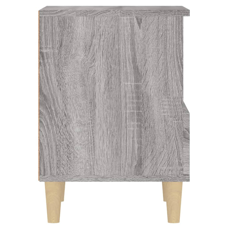 Nachtkastje 40x35x50 cm grijs sonoma eikenkleurig MeubelReus