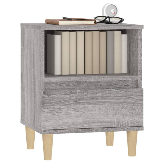 Nachtkastjes 2 st 40x35x50 cm grijs sonoma eikenkleurig MeubelReus
