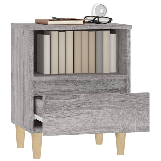 Nachtkastjes 2 st 40x35x50 cm grijs sonoma eikenkleurig MeubelReus