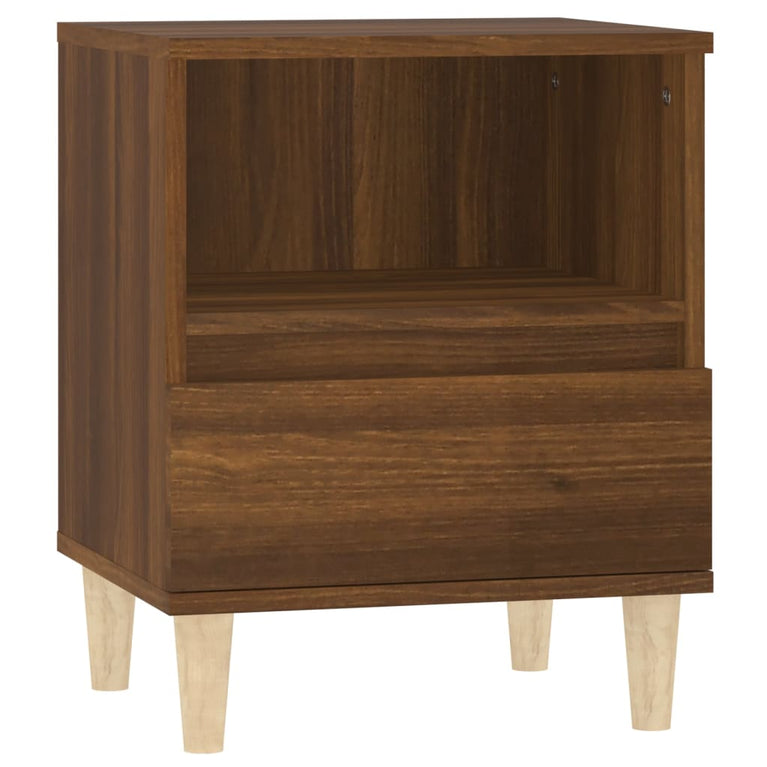 Nachtkastjes 2 st 40x35x50 cm bruin eikenkleur MeubelReus