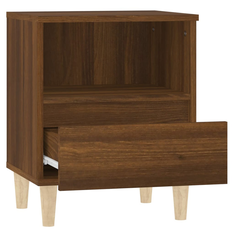 Nachtkastjes 2 st 40x35x50 cm bruin eikenkleur MeubelReus