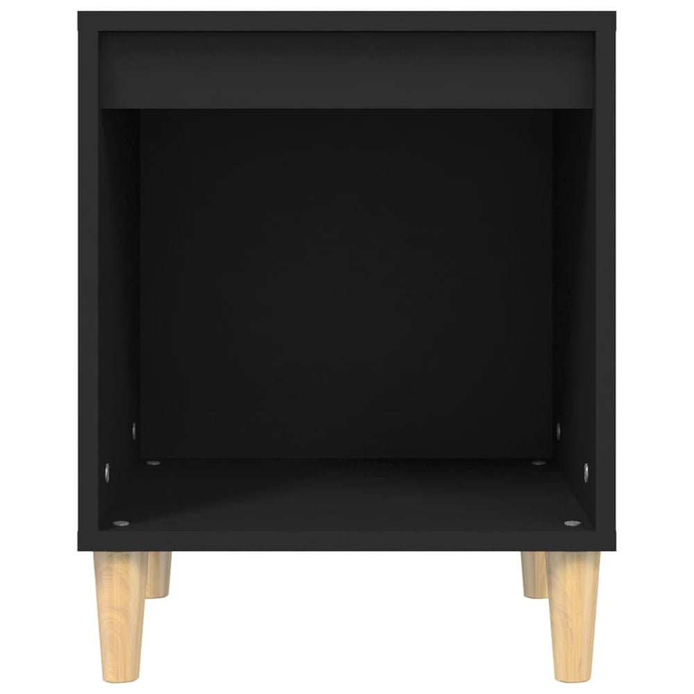Nachtkastje 40x35x50 cm bewerkt hout zwart MeubelReus