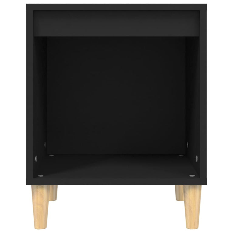 Nachtkastje 40x35x50 cm bewerkt hout zwart MeubelReus