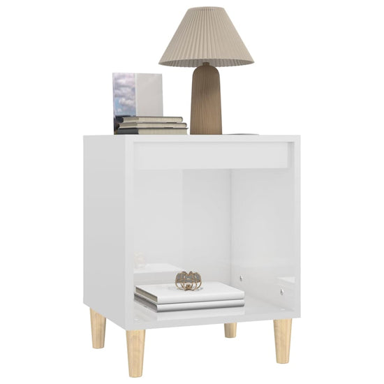 Nachtkastjes 2 st 40x35x50 cm hoogglans wit MeubelReus