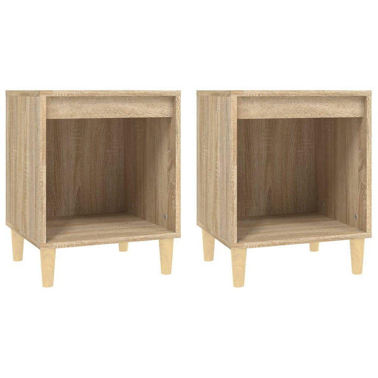 Nachtkastjes 2 st 40x35x50 cm sonoma eikenkleurig MeubelReus
