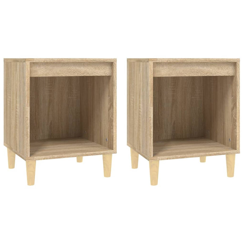 Nachtkastjes 2 st 40x35x50 cm sonoma eikenkleurig MeubelReus