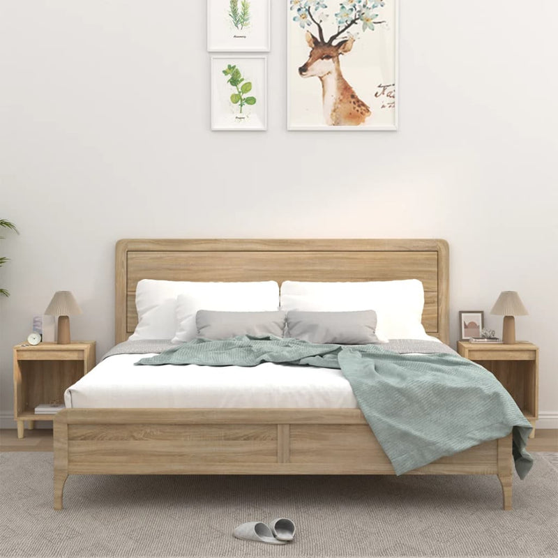 Nachtkastjes 2 st 40x35x50 cm sonoma eikenkleurig MeubelReus