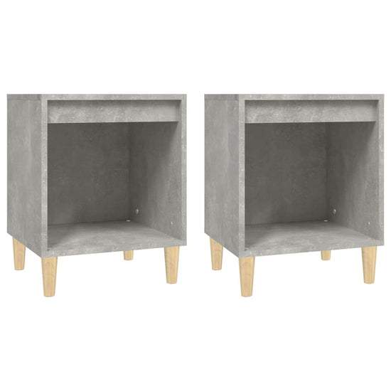 Nachtkastjes 2 st 40x35x50 cm betongrijs MeubelReus