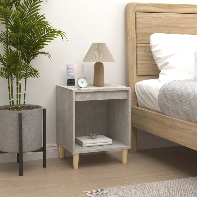Nachtkastjes 2 st 40x35x50 cm betongrijs MeubelReus