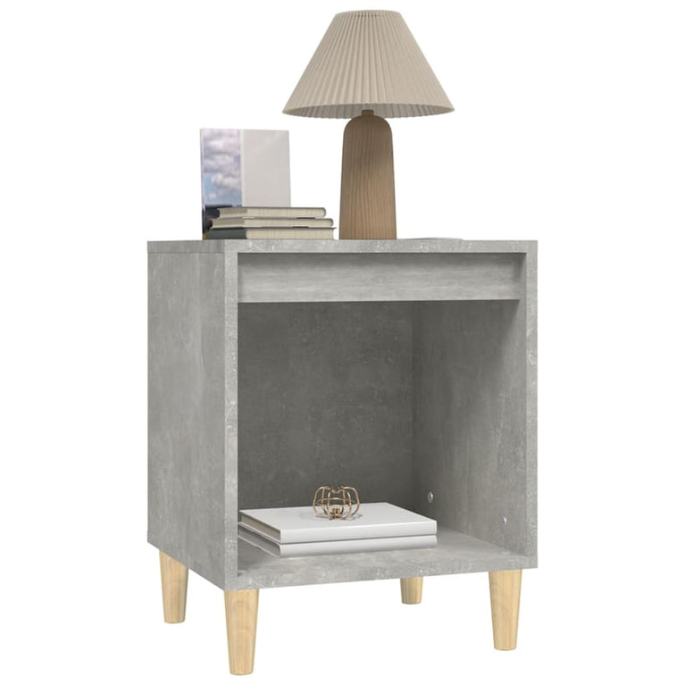 Nachtkastjes 2 st 40x35x50 cm betongrijs MeubelReus