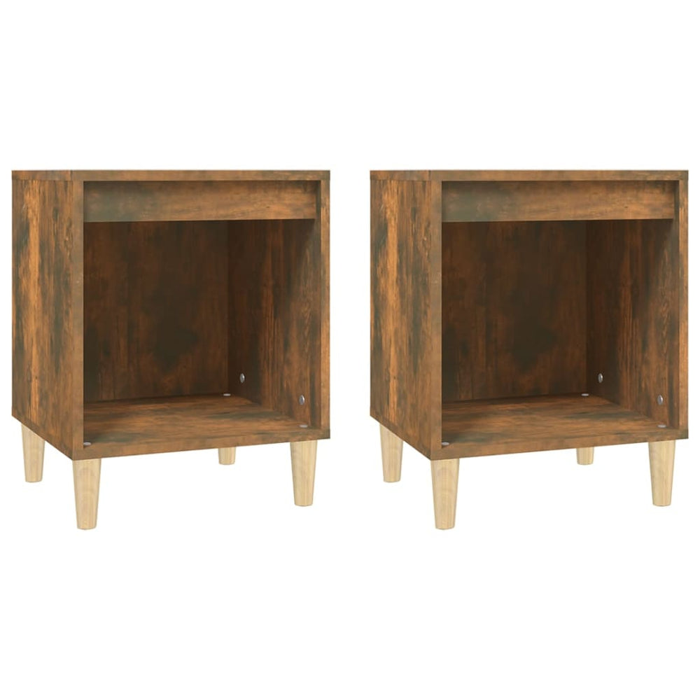 Nachtkastjes 2 st 40x35x50 cm gerookt eikenkleurig MeubelReus