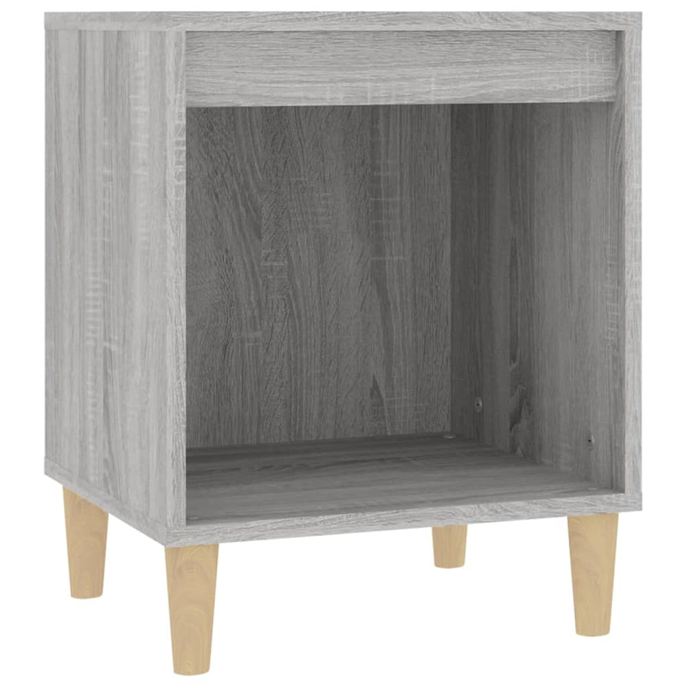Nachtkastje 40x35x50 cm grijs sonoma eikenkleurig MeubelReus