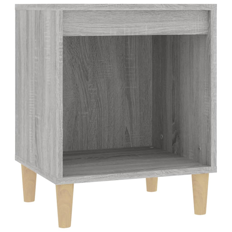 Nachtkastje 40x35x50 cm grijs sonoma eikenkleurig MeubelReus