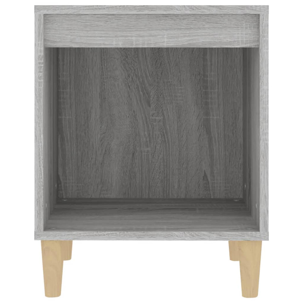 Nachtkastje 40x35x50 cm grijs sonoma eikenkleurig MeubelReus