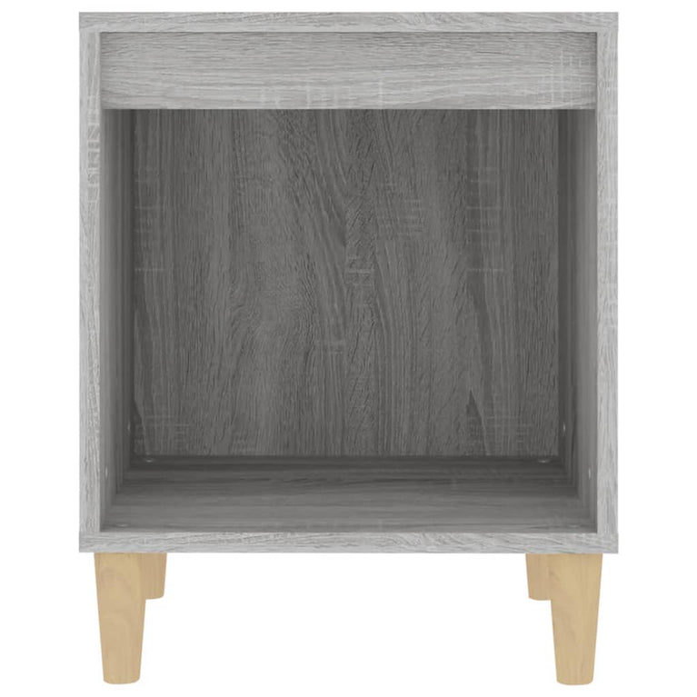 Nachtkastje 40x35x50 cm grijs sonoma eikenkleurig MeubelReus