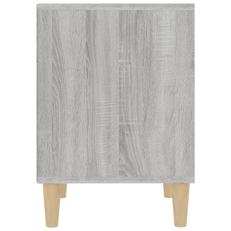 Nachtkastje 40x35x50 cm grijs sonoma eikenkleurig MeubelReus