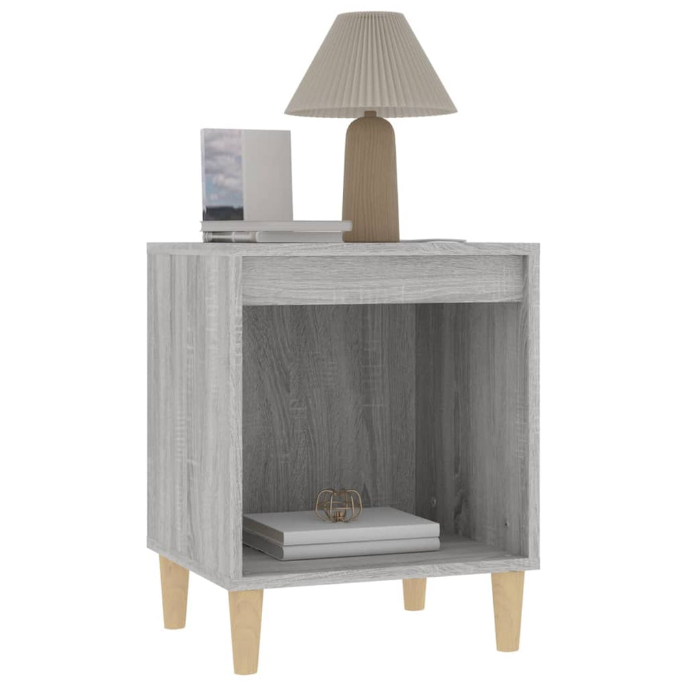 Nachtkastjes 2 st 40x35x50 cm grijs sonoma eikenkleurig MeubelReus