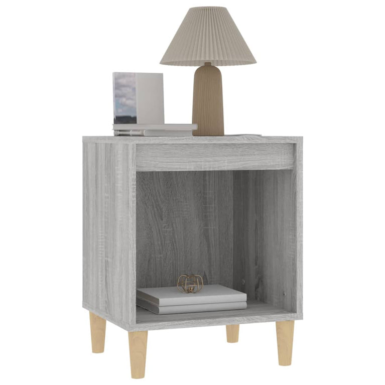 Nachtkastjes 2 st 40x35x50 cm grijs sonoma eikenkleurig MeubelReus