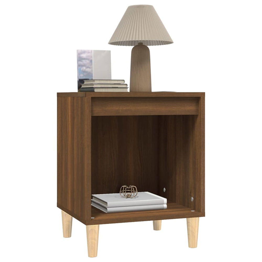 Nachtkastjes 2 st 40x35x50 cm bruin eikenkleur MeubelReus