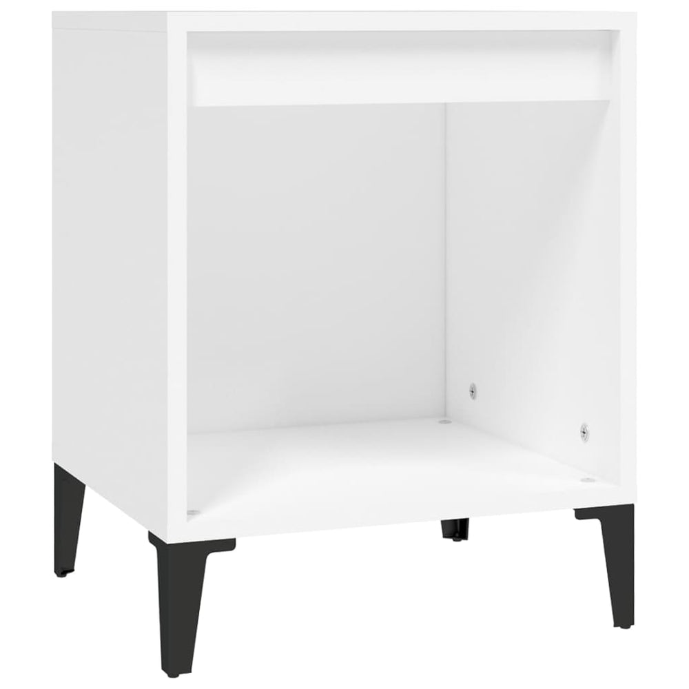 Nachtkastjes 2 st 40x35x50 cm wit MeubelReus