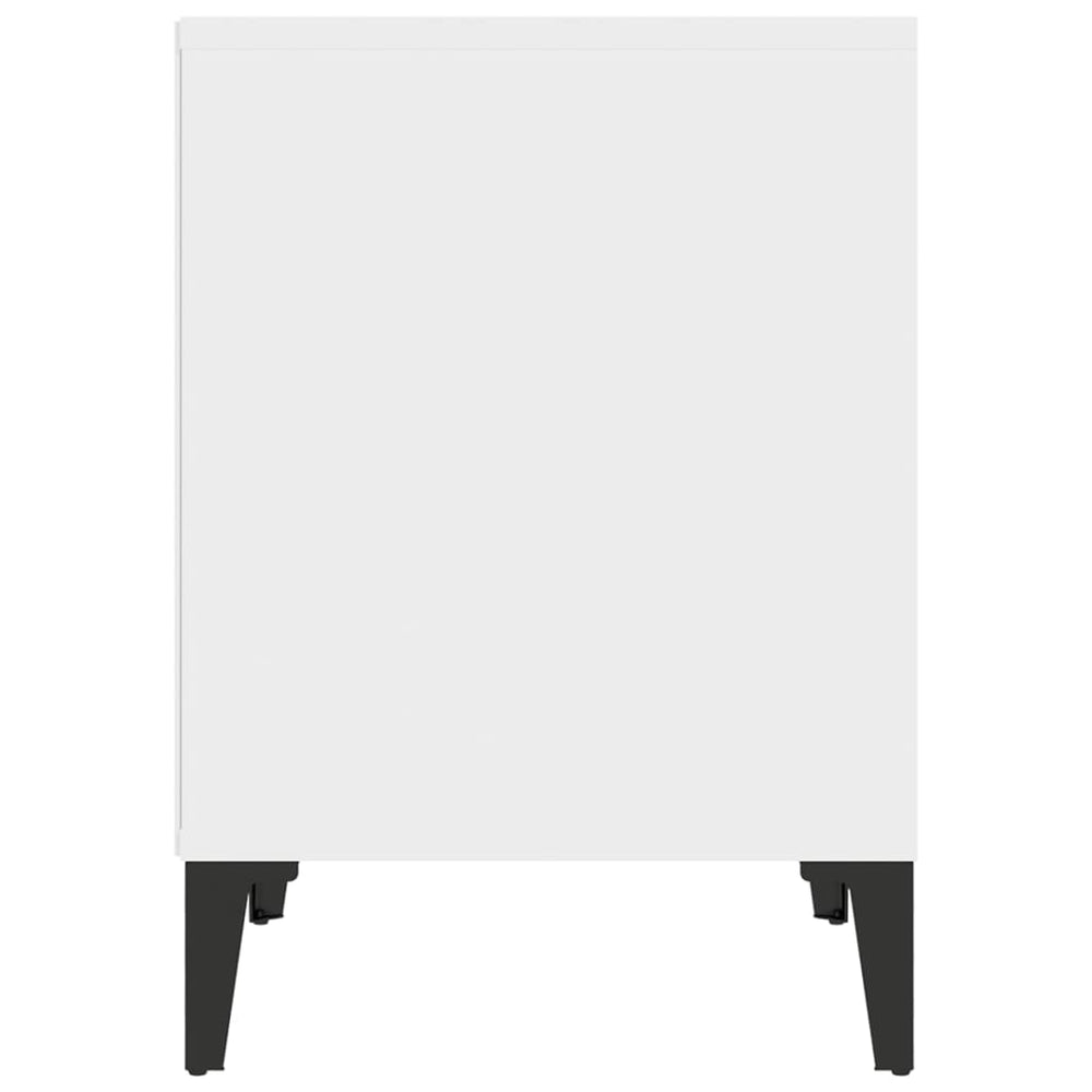 Nachtkastjes 2 st 40x35x50 cm wit MeubelReus