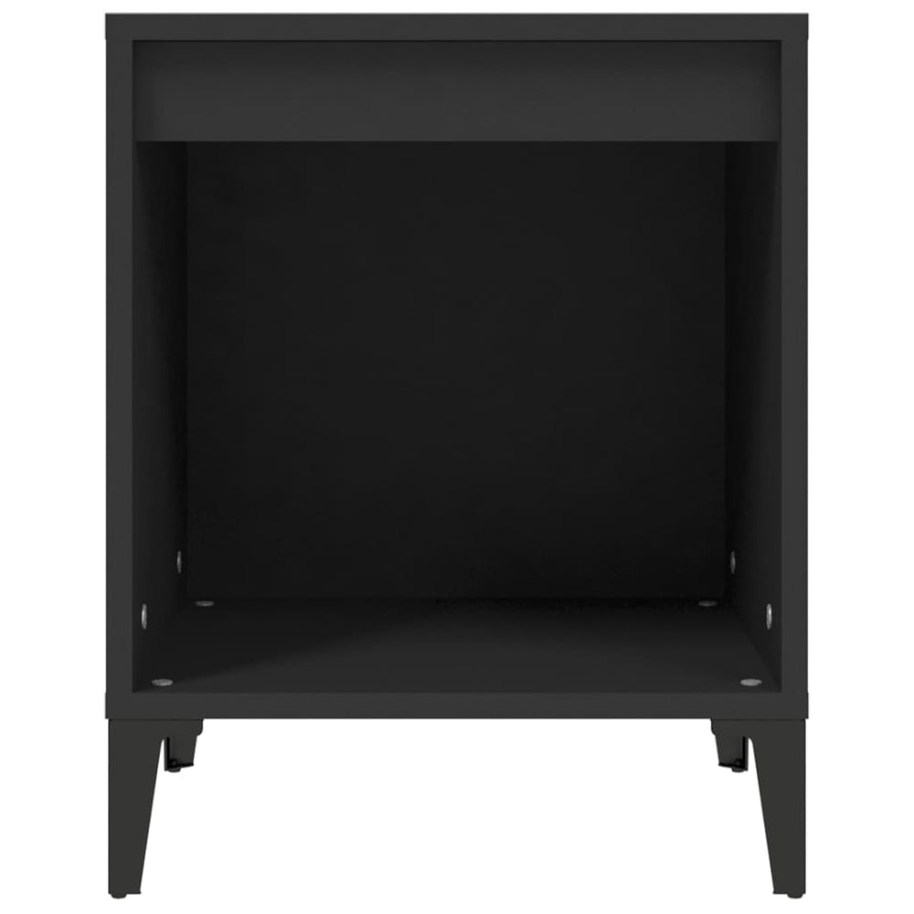 Nachtkastje 40x35x50 cm zwart MeubelReus