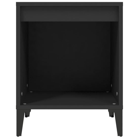 Nachtkastje 40x35x50 cm zwart MeubelReus