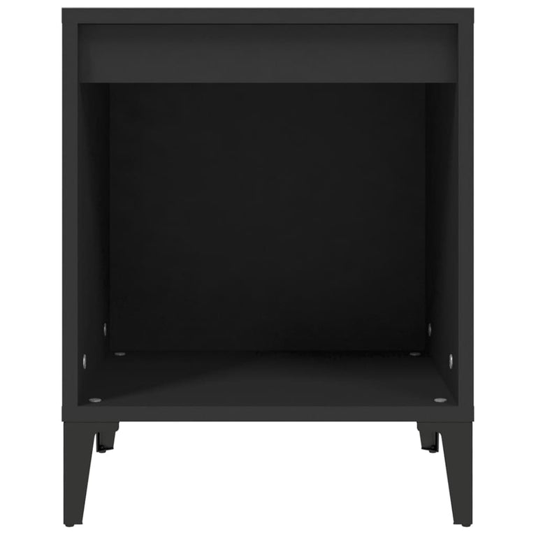 Nachtkastjes 2 st 40x35x50 cm zwart MeubelReus