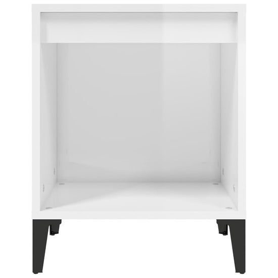 Nachtkastje 40x35x50 cm hoogglans wit MeubelReus