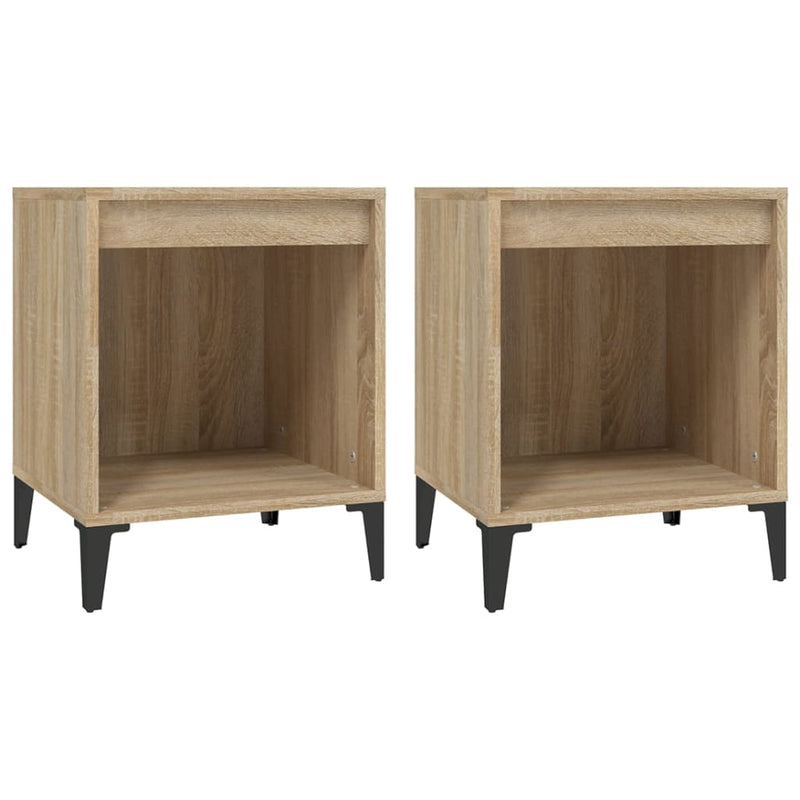 Nachtkastjes 2 st 40x35x50 cm sonoma eikenkleurig MeubelReus