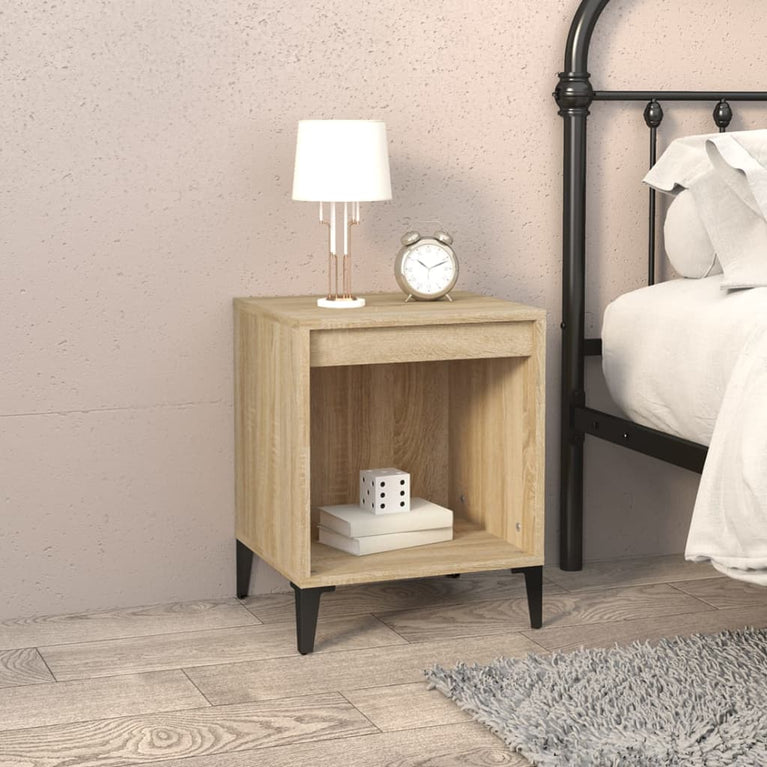 Nachtkastjes 2 st 40x35x50 cm sonoma eikenkleurig MeubelReus