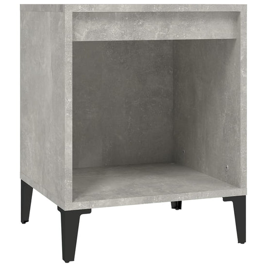 Nachtkastje 40x35x50 cm betongrijs MeubelReus