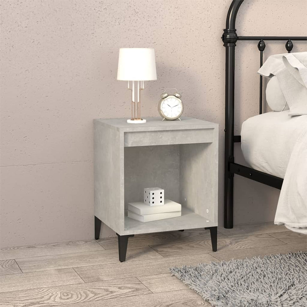 Nachtkastjes 2 st 40x35x50 cm betongrijs MeubelReus