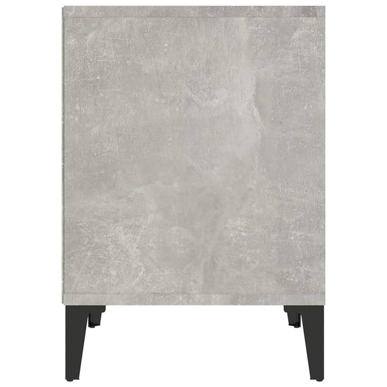 Nachtkastjes 2 st 40x35x50 cm betongrijs MeubelReus