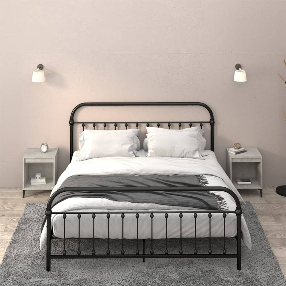 Nachtkastjes 2 st 40x35x50 cm betongrijs MeubelReus