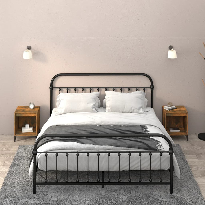 Nachtkastjes 2 st 40x35x50 cm gerookt eikenkleurig MeubelReus