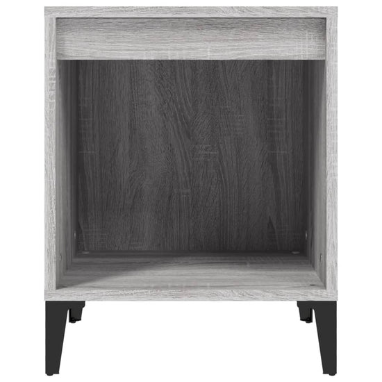 Nachtkastje 40x35x50 cm grijs sonoma eikenkleurig MeubelReus