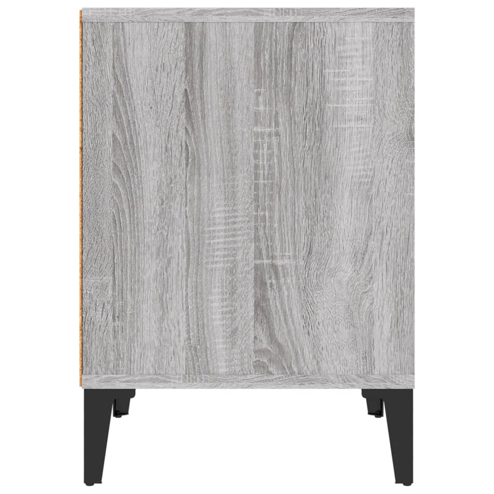 Nachtkastjes 2 st 40x35x50 cm grijs sonoma eikenkleurig MeubelReus