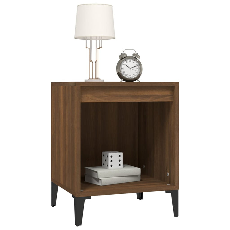 Nachtkastjes 2 st 40x35x50 cm bruin eikenkleur MeubelReus